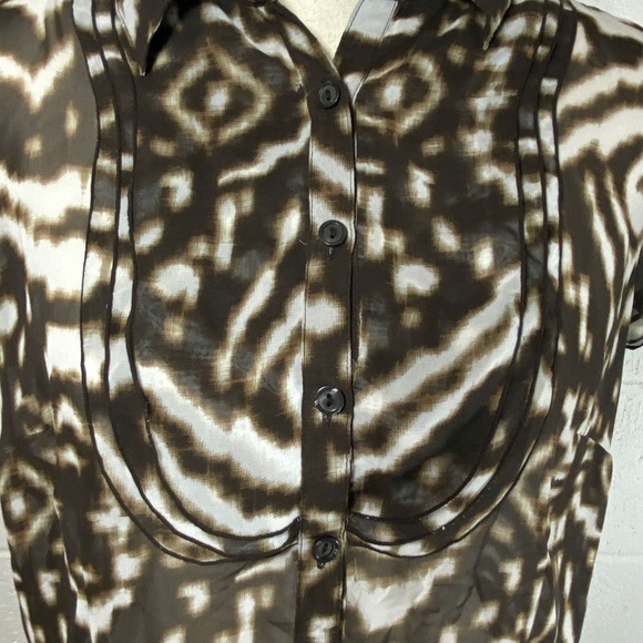 East Fifth Button Down Short Sleeve Print Shirt - Picture 2 of 7